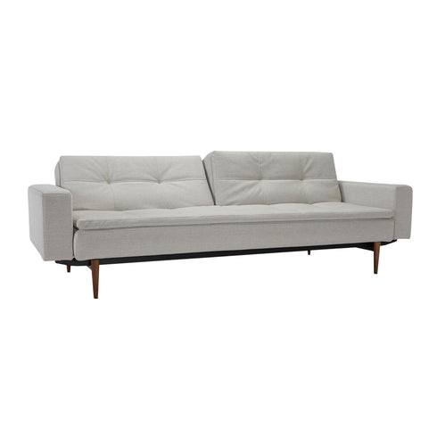 Duplexo Styletto Sofa Bed With Armrests / Dark Wood